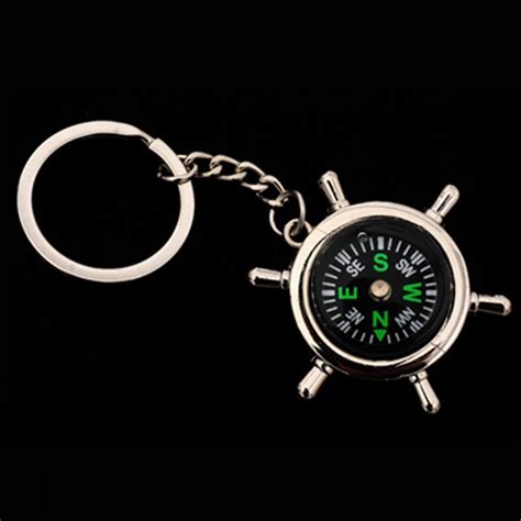 Portable Outdoor Camping Sport Hike Mini Metal Precise Keychain Compass