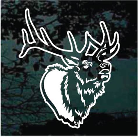 Detailed Elk Head Car Window Decals And Stickers Decal Junky