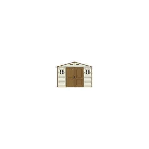 Duramax Woodside 10 X 8 Plastic Garden Shed With 3 Fixed Windows