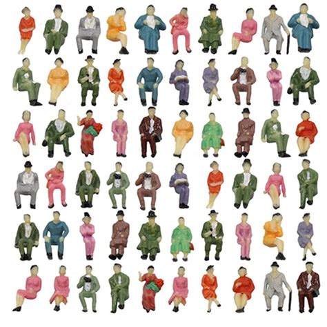 Buy 60 Pieces People Figurines 187 Scale Model Trains Architectural