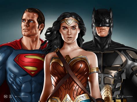 Batman Superman Wonder Woman Wallpaper