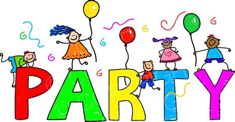 Happy Cartoon Birthday Party Kids Toddler Art Prawny Clip