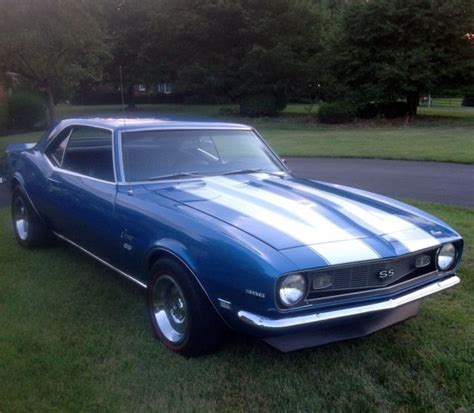1968 Camaro Ss 396 Factory 4 Speed Lemans Blue With Blue Interior