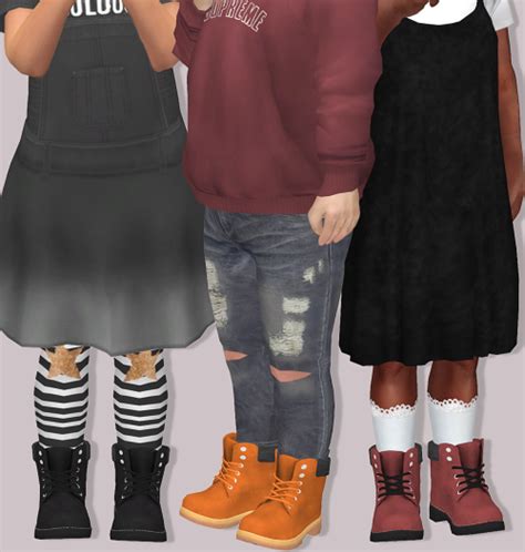Sims 4 Ccs The Best Pixicat Timberland Boots For
