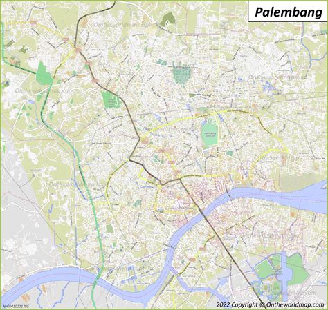 Palembang Map Indonesia Detailed Maps Of Palembang
