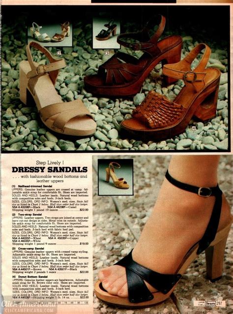 Late 70s Fashion Womens Shoes From The 1979 Sears Catalog Heels