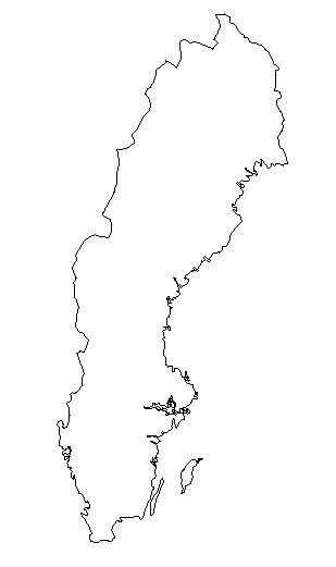 Sweden Blank Map Sweden Map Geography Physical Political City