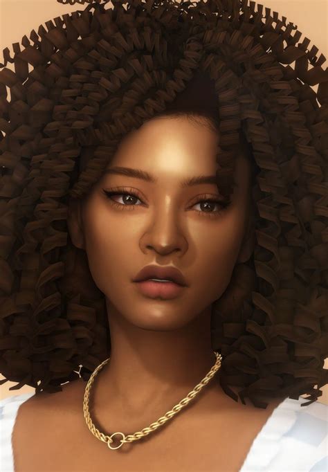 Snagglefusters Reblogs Sims 4 Curly Hair Sims Hair Afro Hair Sims 4 Cc