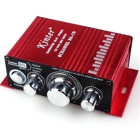 Hot Sale Ma170 Mini Portable 12v 100w Hi Fi Stereo Amplifier Booster