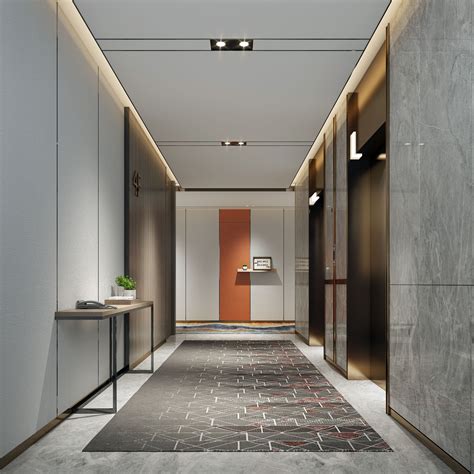 Pin By Linxunhua On 酒店客房 Elevator Lobby Design Corridor Design