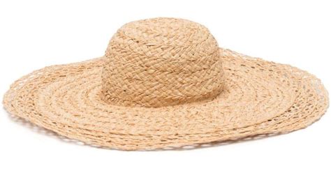 Gigi Burris Millinery Mary Jane Wide Brim Raffia Hat In Natural Lyst