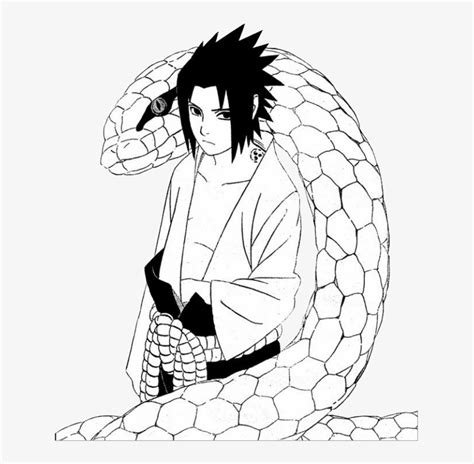 Sasuke Manga Png Clip Art Library Download Sasuke Coloring Page