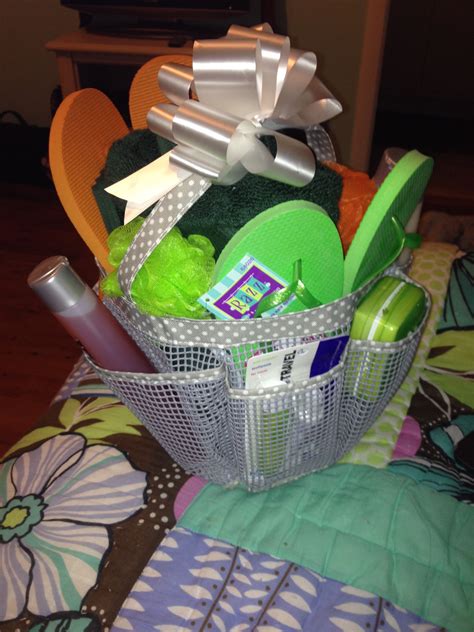 We ship directly to students at all colleges, universities, military academies, boarding schools and homes anywhere in the 50 united states. Shower Caddy Dorm Gift Basket | Dorm gift, Dorm gift ...