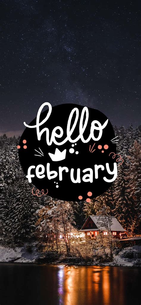 Download Celebrate A Fresh Start With Hello February Wallpaper