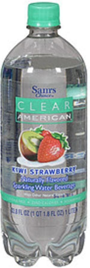 Sams Choice Clear American Kiwi Strawberry Water 338 Oz Nutrition
