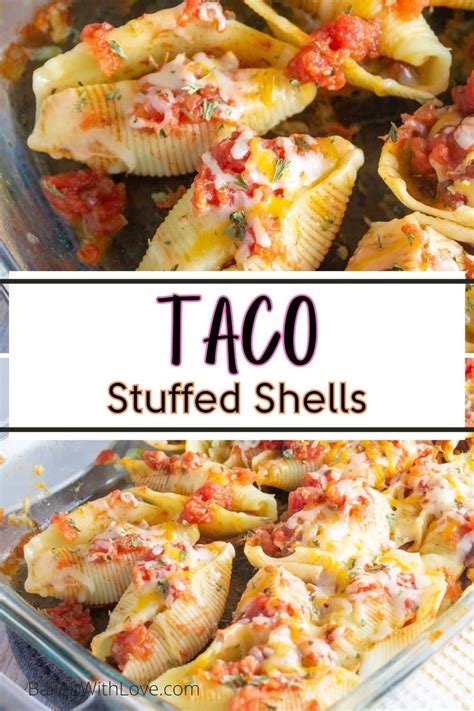 Easy Taco Stuffed Shells 5 Ingredient 30 Minute Dinner
