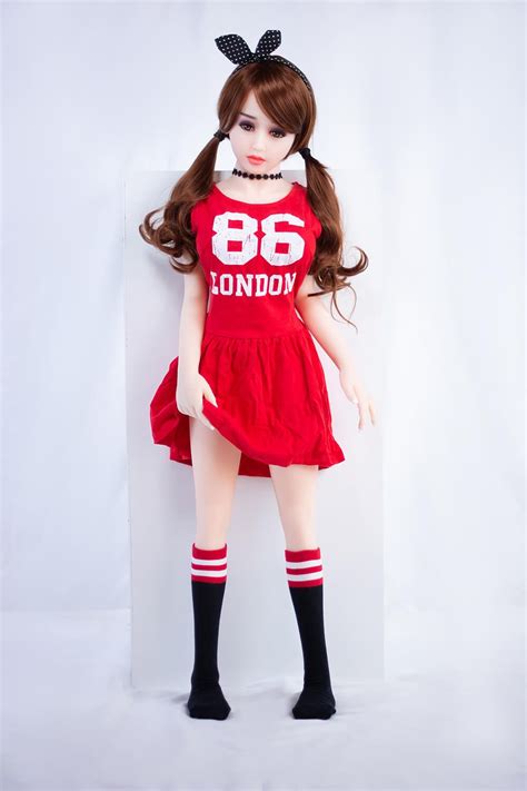 Heiß Verkaufende Süße Kleine Sex Doll Kaufen Schlanke Teen Liebespuppen Im Roten Kleid 125cm Amber