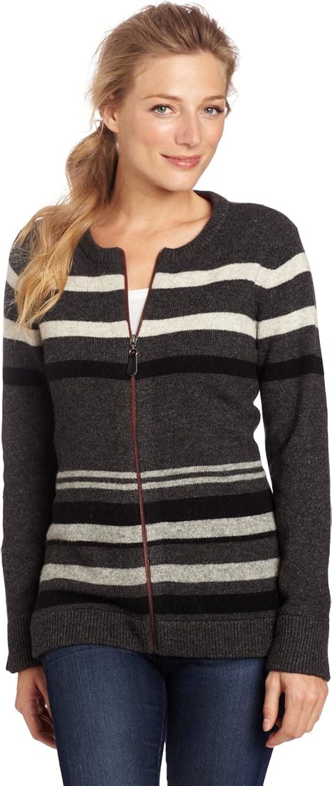 Pendleton Womens Heritage Stripe Zip Cardigan Sweater Uk