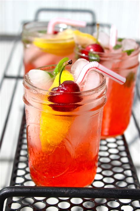 Summer Cocktail Recipe Sweet And Sour Cherry Sparkler Kitchn