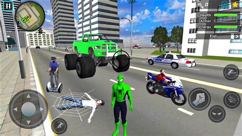 Spider Rope Hero Ninja Gangster Crime Vegas City Android Gameplay
