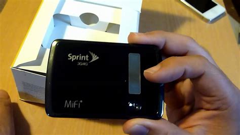 Sprint 4g Mifi Wimax Mobile Hotspot Unboxing Youtube