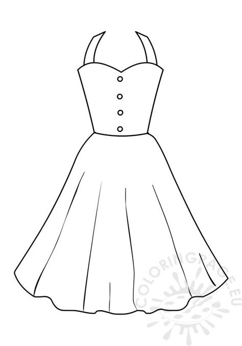 Coloring Page Girls Summer Dresses For Women Coloring Page
