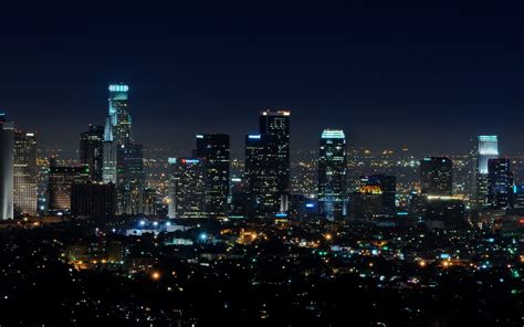 Los Angeles City Wallpapers Wallpaper Cave Night Scenery City