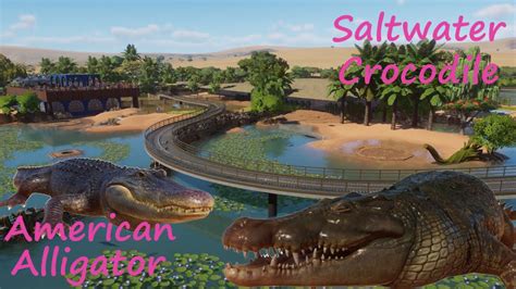 Saltwater Crocodile And American Alligator Nu Bia Zoo Planet Zoo Mod