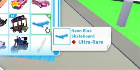 Beli Item Adopt Me Neon Blue Skateboard Adopt Me Vehicle Roblox