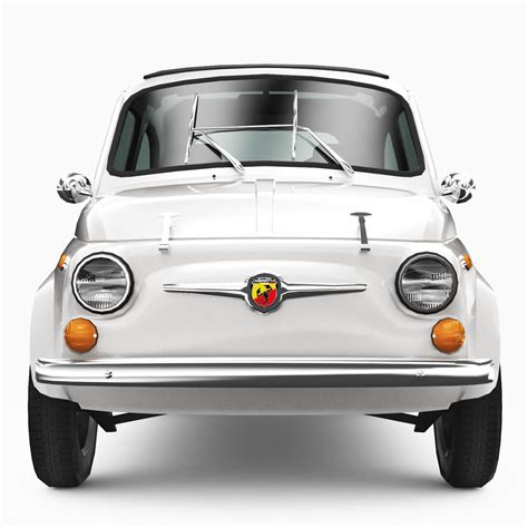 3d Model Fiat 500 Abarth 1971 Vr Ar Low Poly Cgtrader