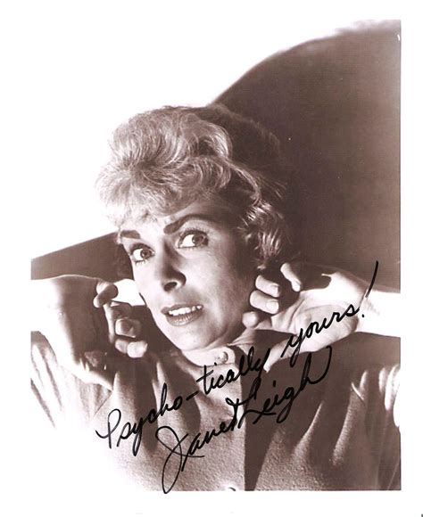 Janet Leigh Psycho As Marion Crane 1960 Classic Film Signed 8x10 B