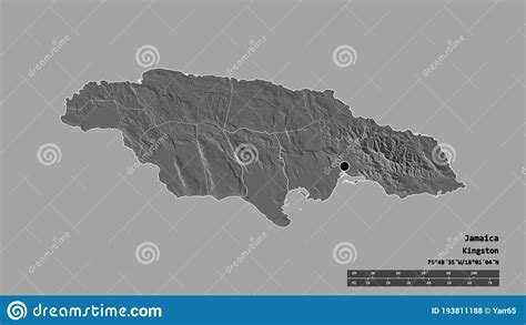 Location Of Clarendon Parish Of Jamaica Bilevel Stock Illustration