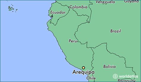 Where Is Arequipa Peru Arequipa Arequipa Map