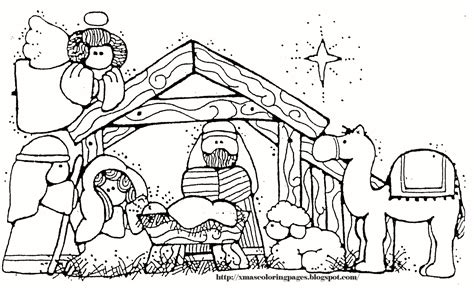 Christmas Manger Drawings At Explore Collection Of
