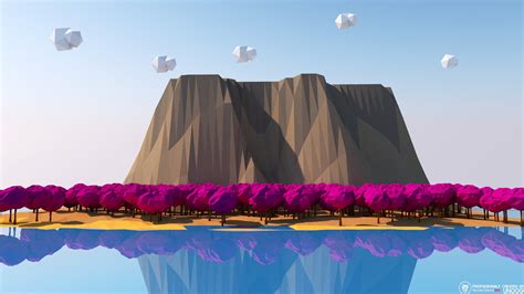 1920x1080 1920x1080 Low Poly Abstract Mountain Clouds Teal Wallpaper