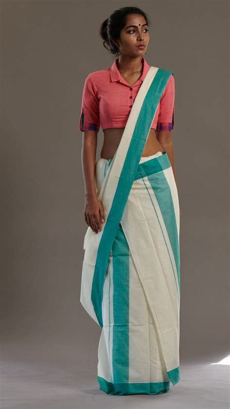 Onam Saree Kerala Saree Kasavu Saree Set Mundu Kerala Tuck Dress