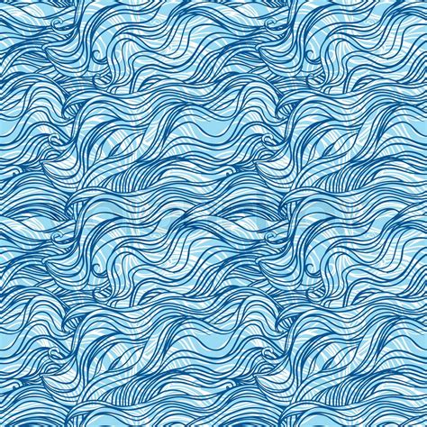 Abstract Blue Wave Pattern Stock Vector Colourbox