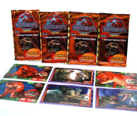 4 Jurassic Park Iii 3d Premium Trading Card Packs By Inkworks Etsy