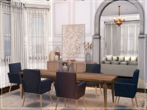 Paris Chic Dining Room By Summerr Plays At Tsr Sims 4 Updates