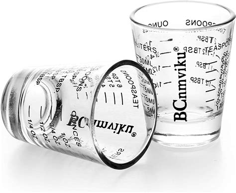Shot Glasses Measuring Cup Espresso Measure Shot Glass 20 Incremental Measurements