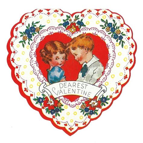 Vintage Valentine Card Dearest Valentine Made In Usa D Flickr