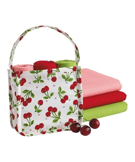 Look What I Found On Zulily Cherry Bag And Dish Towel T Set By
