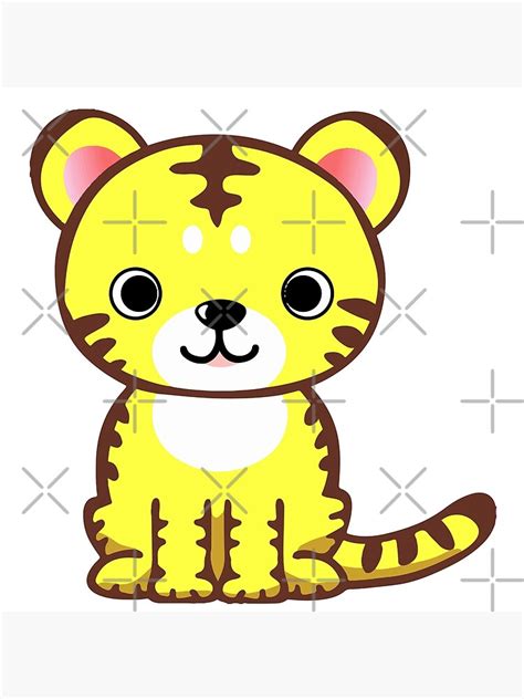 Cute Chibi Tiger Canvas Print For Sale By Raionkeiji Redbubble