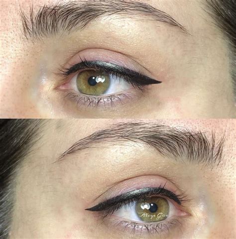 Semi Permanent Makeup Eyeliner Before And After Saubhaya Makeup