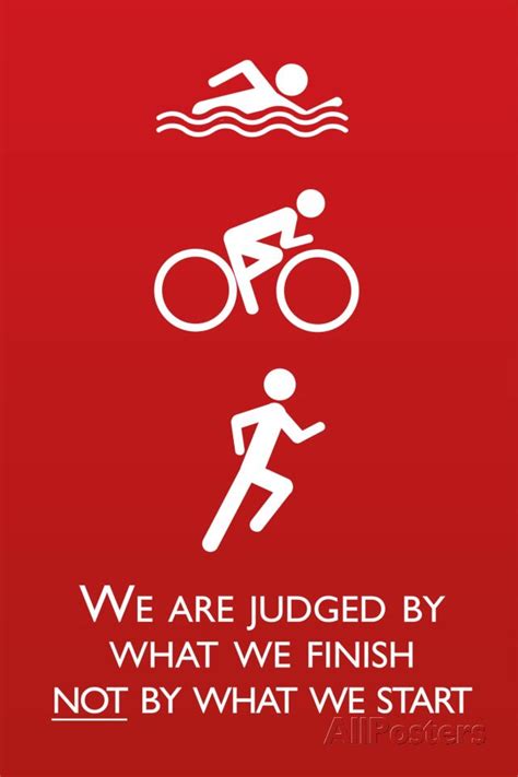 Triathlon Motivational Quote Sports Poster Print Prints At Allposters