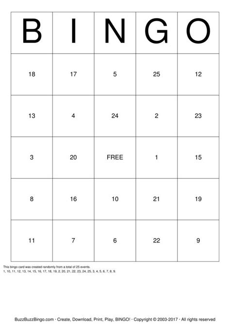 Numbers 1 75 Bingo Cards To Download Print And Customize