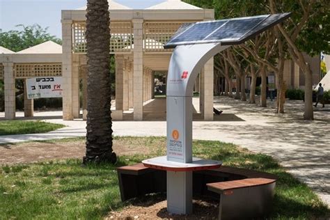 New At Bgu Charging Stations For Cell Phones Using Solar Energy Alt