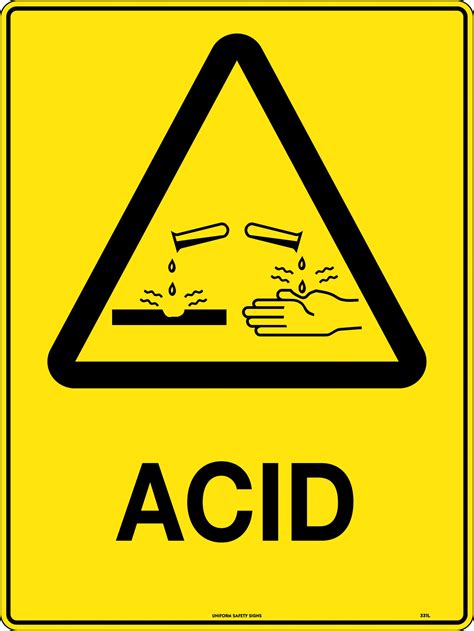 Caution Acid Caution Signs Uss