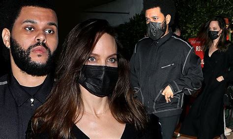 Angelina Jolie And The Weeknd Fuel Dating Rumors Daily Mail Online