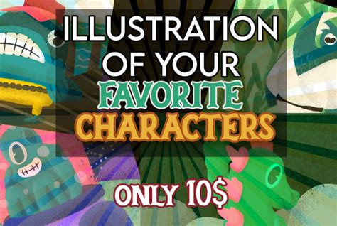 Draw An Illustration Of Your Favorite Characters By Ozonoart Fiverr